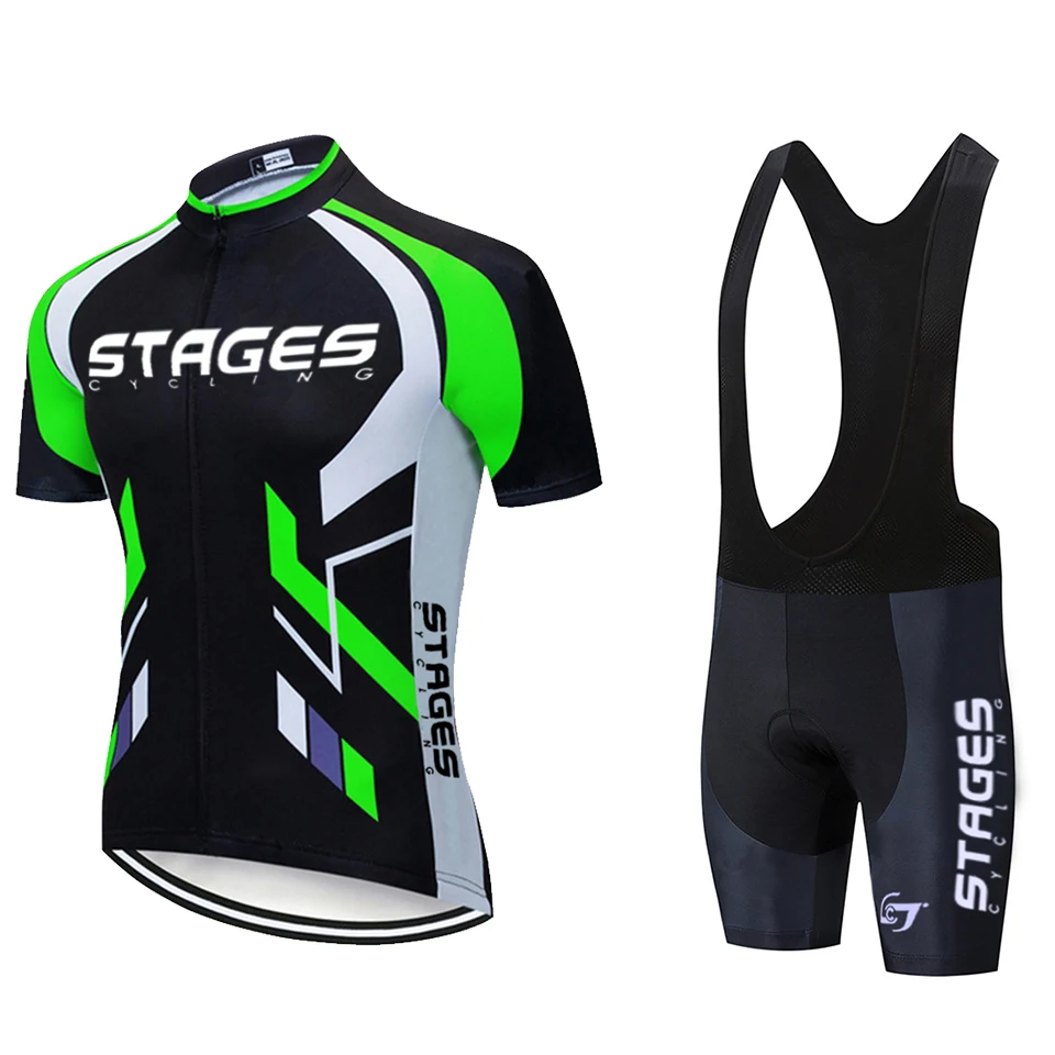 Fluorescence STAGES Bicycle Team Short Sleeve suit Maillot Ciclismo Men's Cycling Jersey Summer Breathable Cycling Clothing Sets
Fluorescence STAGES Bicycle Team Short Sleeve suit Maillot Ciclismo Men's Cycling Jersey Summer Breathable Cycling Clothing Sets