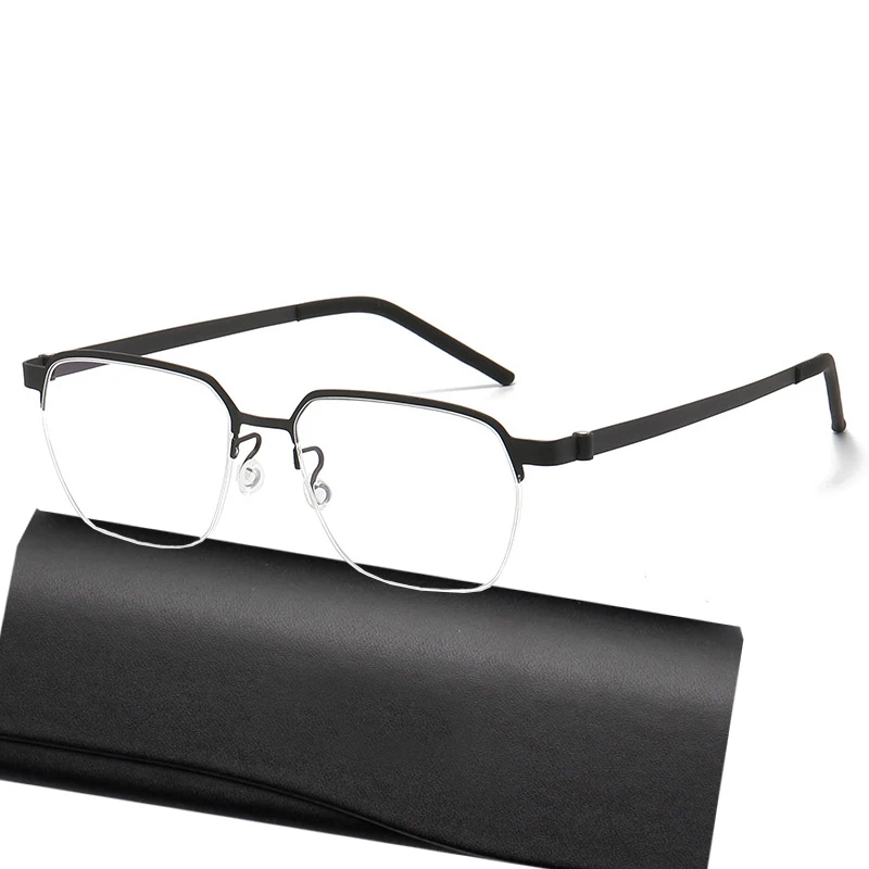 Титановые очки без винтов, квадратная оправа, мужские ультралегкие Полуободковые оптические очки, женские ультратонкие винтажные очки для близорукости
Титановые очки без винтов, квадратная оправа, мужские ультралегкие Полуободковые оптические очки, женские ультратонкие винтажные очки для близорукости