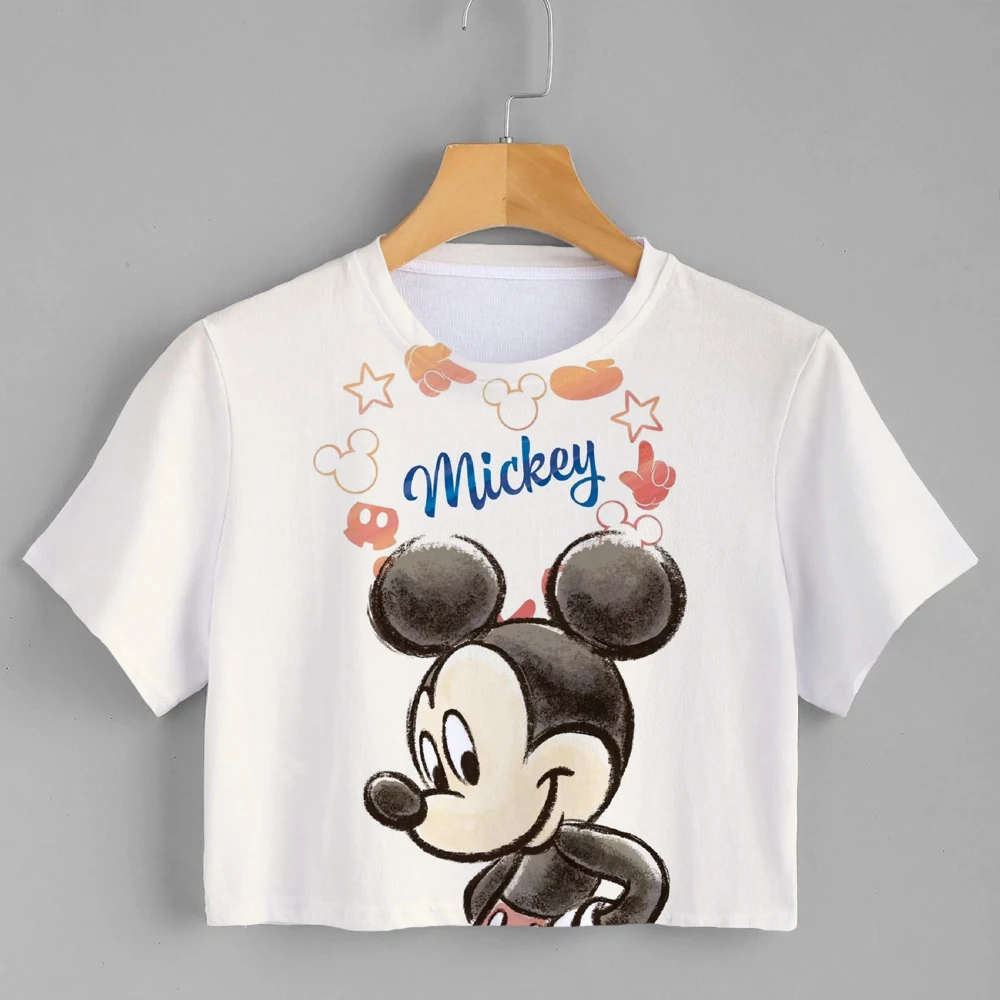 Harajuku Kawaii Disney Anime Cartoon T-Shirt Graphic Print Crop Top Summer Fashion Women's Cropped Navel Fairy Disney Camiseta
Harajuku Kawaii Disney Anime Cartoon T-Shirt Graphic Print Crop Top Summer Fashion Women's Cropped Navel Fairy Disney Camiseta