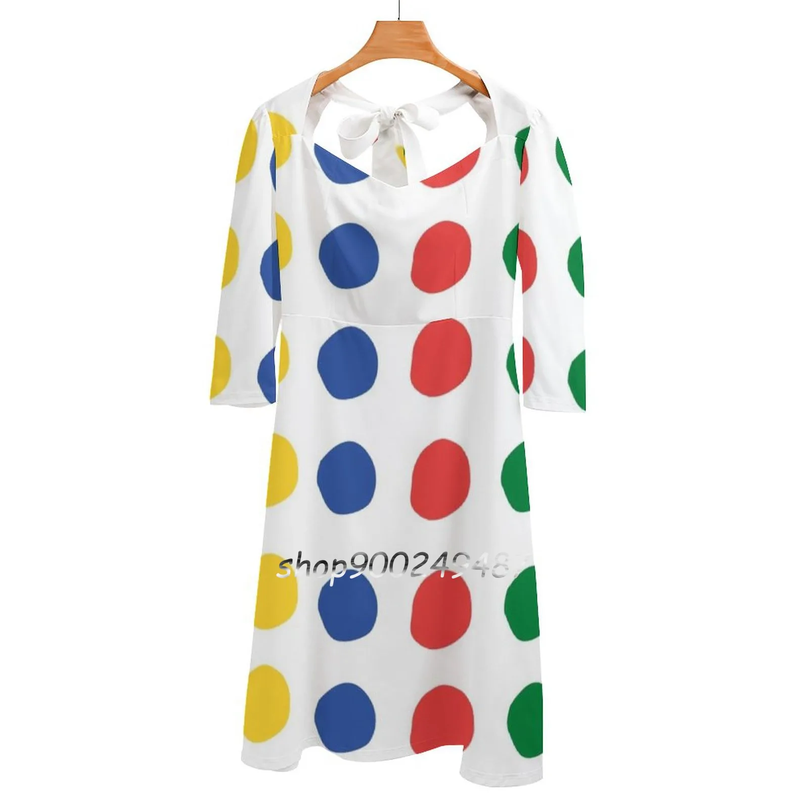 Twister Pattern Evening Party Dresses Midi Sexy Dress Female Sweet One Piece Dress Korean Twister Pattern Game Colors Green
Twister Pattern Evening Party Dresses Midi Sexy Dress Female Sweet One Piece Dress Korean Twister Pattern Game Colors Green