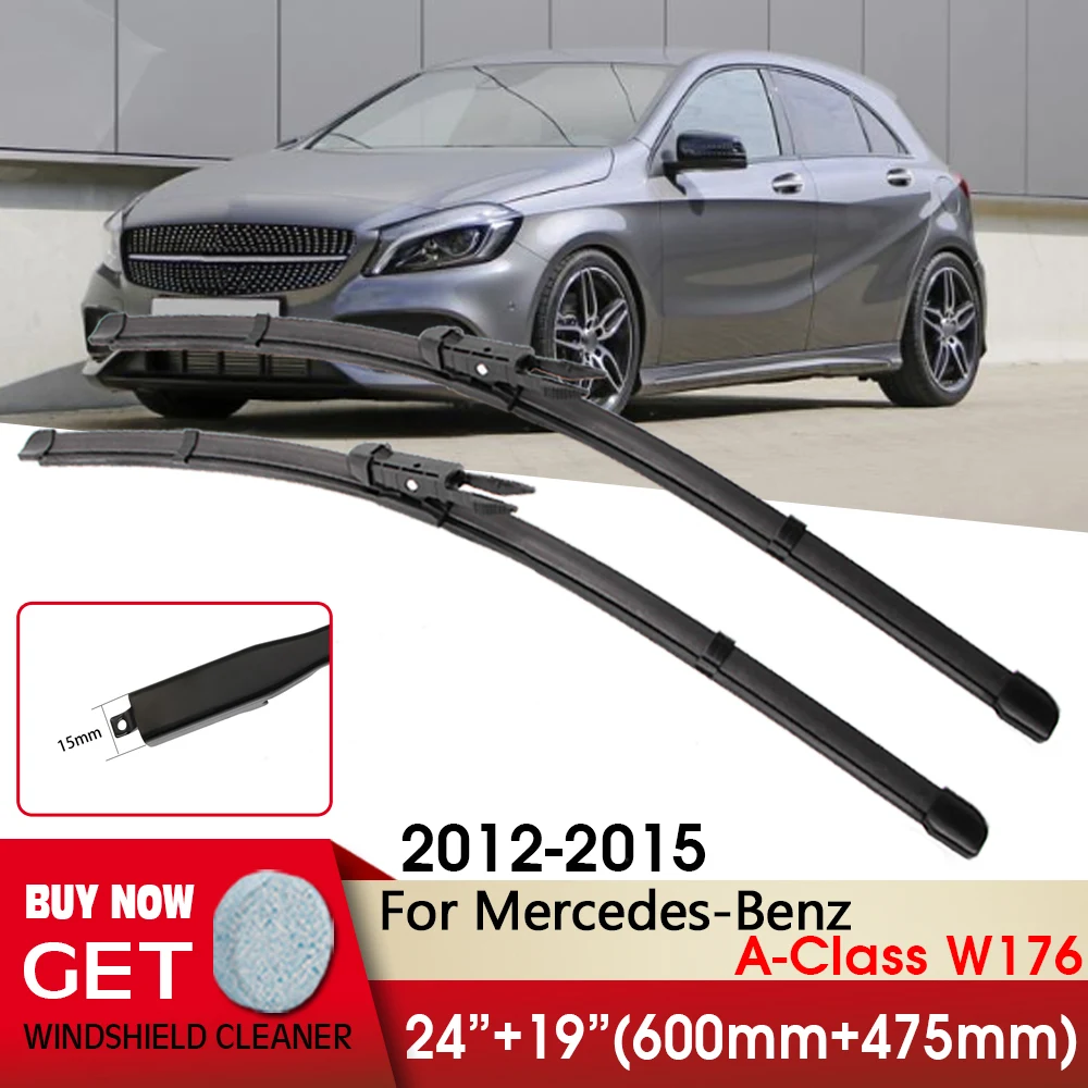 Car Wiper Front Wiper Blades 24"+19" For Mercedes-Benz A-Class W176 2012-2015 Pinch Tab Arm Windshield Windscreen Front Window
Car Wiper Front Wiper Blades 24"+19" For Mercedes-Benz A-Class W176 2012-2015 Pinch Tab Arm Windshield Windscreen Front Window