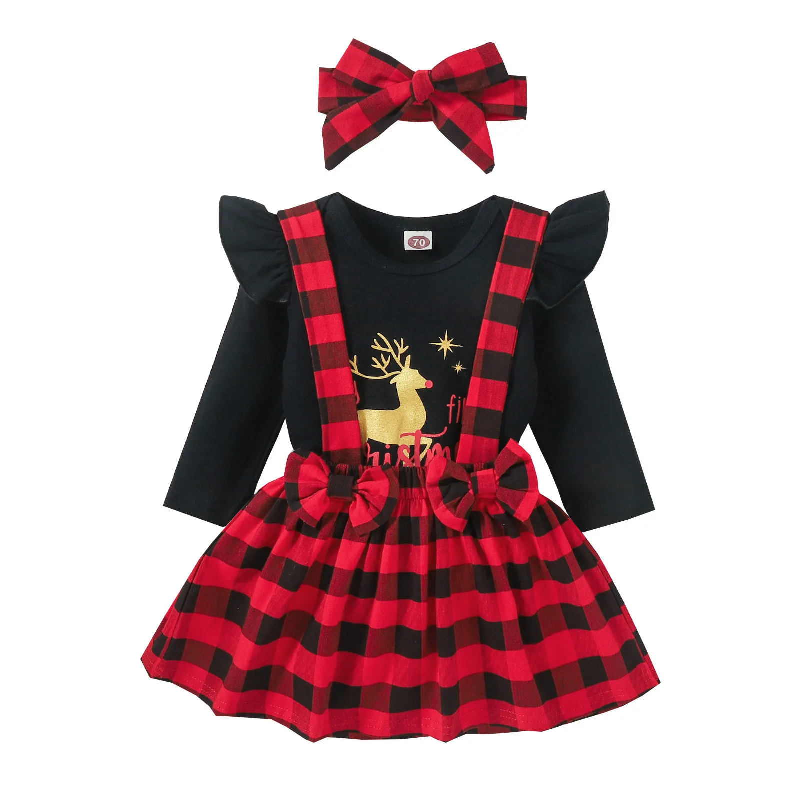 Toddler Girl Romper Infant Baby Girls Clothes Set Christmas Xmas Cartoon Deer Letter Printed Romper Bodysuit Plaid Suspender
Toddler Girl Romper Infant Baby Girls Clothes Set Christmas Xmas Cartoon Deer Letter Printed Romper Bodysuit Plaid Suspender