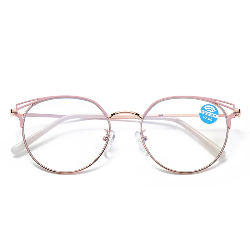 Fashion Lady's Pink Round Reading Glasses Anti-blue Anti-fatigue Magnifier for Computer
Fashion Lady's Pink Round Reading Glasses Anti-blue Anti-fatigue Magnifier for Computer