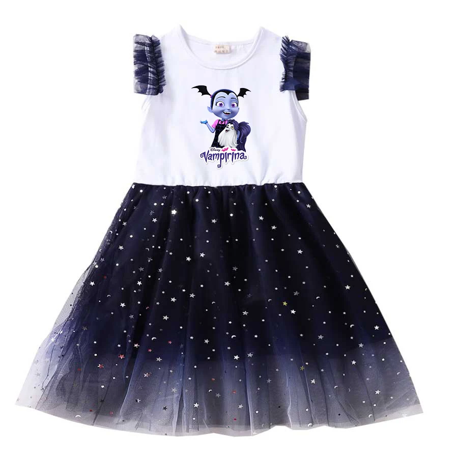 Летние Детские платья Disney Vampirina для девочек, детское мультяшное платье принцессы с коротким рукавом, Детские сетчатые платья для выпускного вечера
Летние Детские платья Disney Vampirina для девочек, детское мультяшное платье принцессы с коротким рукавом, Детские сетчатые платья для выпускного вечера