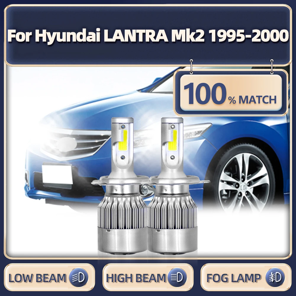 2Pcs H4 LED Car Headlight Bulbs 20000LM Turbo Car Lights 12V 6000K White For Hyundai LANTRA Mk2 1995 1996 1997 1998 1999 2000
2Pcs H4 LED Car Headlight Bulbs 20000LM Turbo Car Lights 12V 6000K White For Hyundai LANTRA Mk2 1995 1996 1997 1998 1999 2000