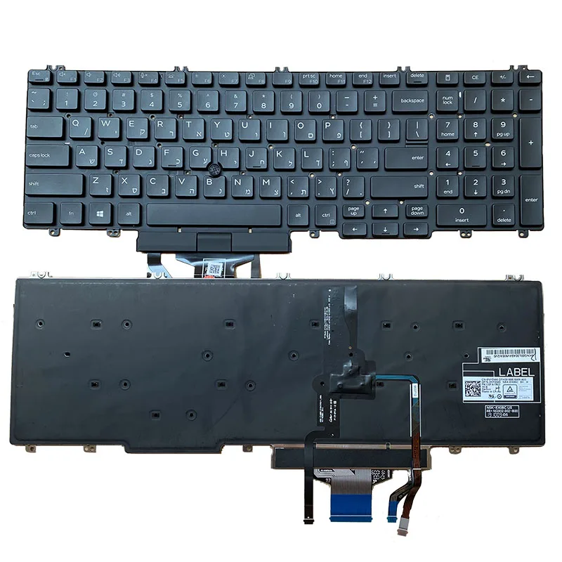 New Original US Hebrew Backlit For DELL Latitude 5500 5501 5510 5511 Precision 3540 3541 3550 3551 Laptop Keyboard With Mouse
New Original US Hebrew Backlit For DELL Latitude 5500 5501 5510 5511 Precision 3540 3541 3550 3551 Laptop Keyboard With Mouse