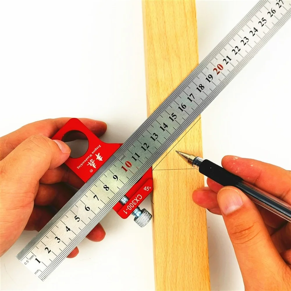 Woodworking scriber Multifunction Aluminum Try Square Angle Marking Right Ruler For Joiner Carpenter Woodworking Sliding CX300-1
Woodworking scriber Multifunction Aluminum Try Square Angle Marking Right Ruler For Joiner Carpenter Woodworking Sliding CX300-1