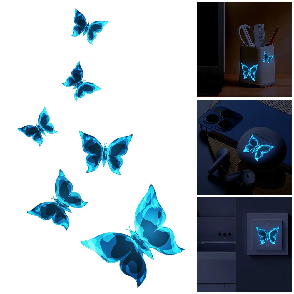 Blue Luminous Butterfly Wall Stickers For Kids Rooms Light Switch Panel Decals Home Decoration Glow Luminous Window Stickers
Blue Luminous Butterfly Wall Stickers For Kids Rooms Light Switch Panel Decals Home Decoration Glow Luminous Window Stickers