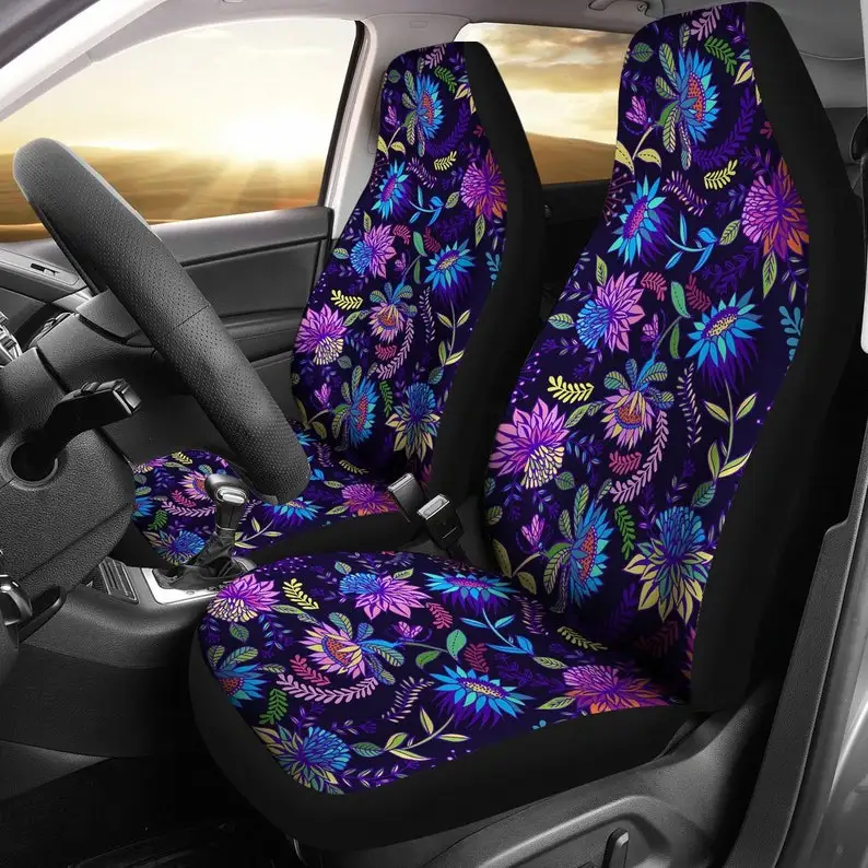 Purple Floral Flowers Car Seat Covers Pair, 2 Front Seat Covers, Car Seat Protector, Car Accessories
Purple Floral Flowers Car Seat Covers Pair, 2 Front Seat Covers, Car Seat Protector, Car Accessories