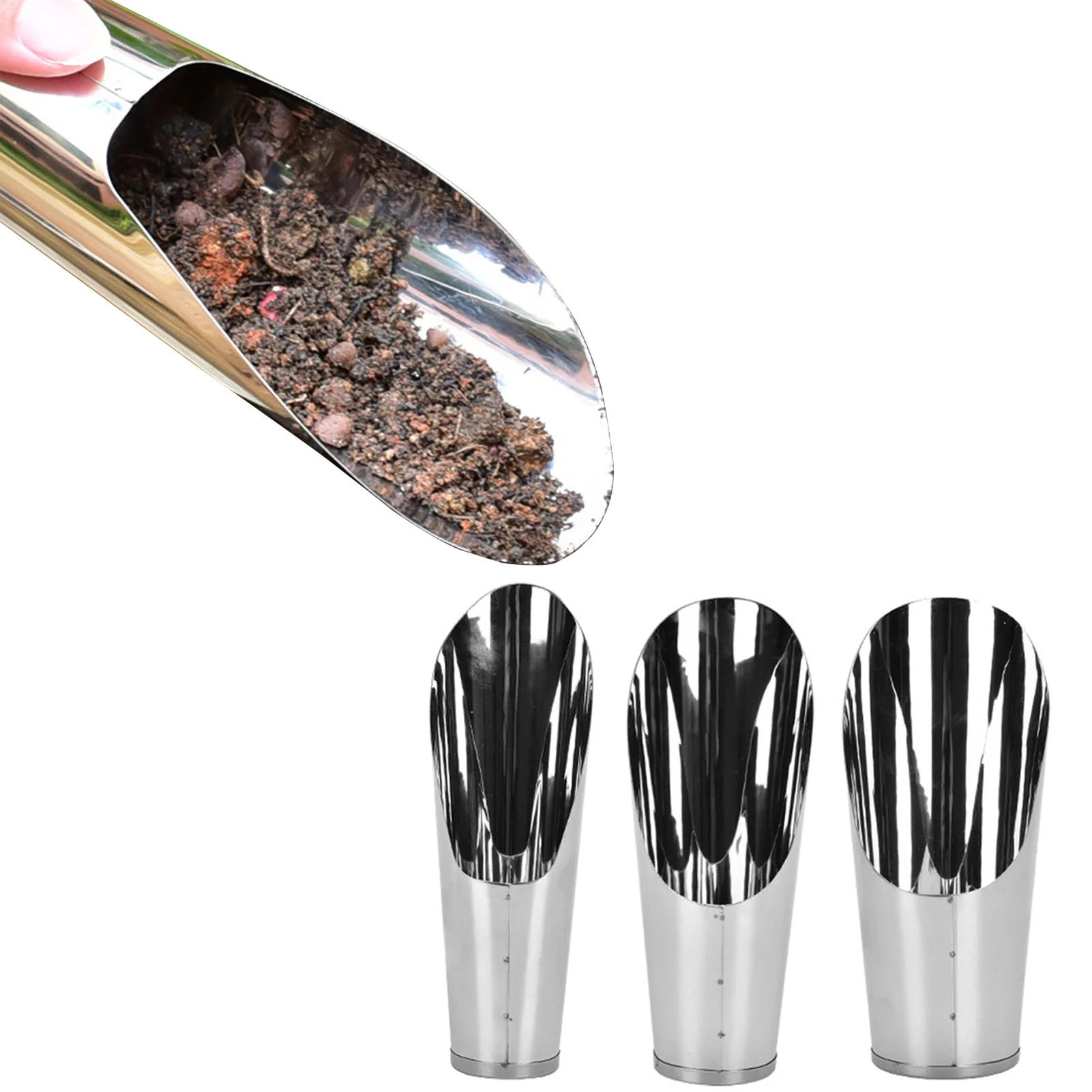 

Hand Gardening Scoop Succulent Tools Mini Garden Tools Plant Potting Mat As Plant Accessories Stainless Steel Hand Shovel For
