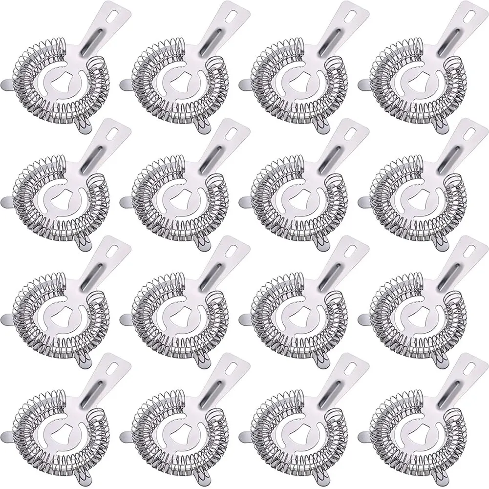 16 Pieces Bar Strainers Cocktail Strainers Stainless Steel Drink Strainer Silver Shaker Strainer Ice Bar Shelf Strainer
16 Pieces Bar Strainers Cocktail Strainers Stainless Steel Drink Strainer Silver Shaker Strainer Ice Bar Shelf Strainer