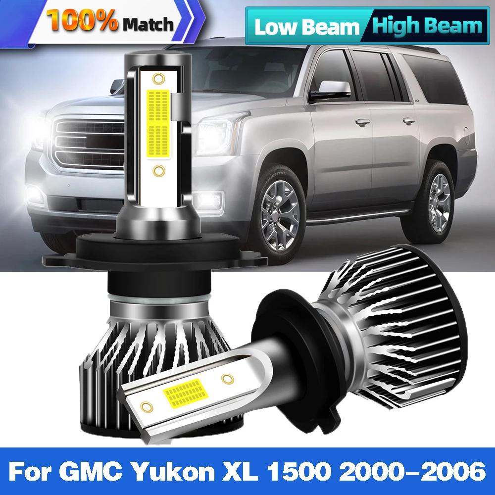 LED Car Headlights Bulbs 9005 HB3 9006 Hb4 Auto Headlamp Super Bright 90W 12000LM Car Lights For GMC Yukon XL 1500 2000-2006
LED Car Headlights Bulbs 9005 HB3 9006 Hb4 Auto Headlamp Super Bright 90W 12000LM Car Lights For GMC Yukon XL 1500 2000-2006
