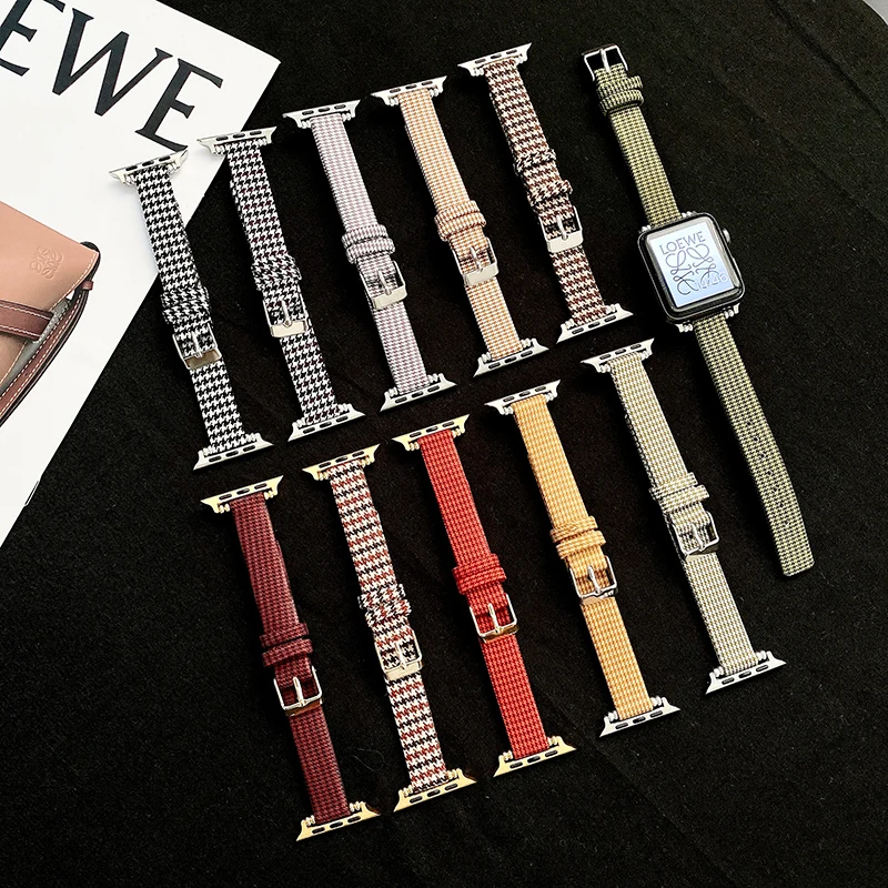 high quality Leather Loop for iwatch series 7 41mm 45mm 6 SE 5 4 3 2 1 44mm Slimmer Strap for Apple Watch Band 38mm 42mm 40mm
high quality Leather Loop for iwatch series 7 41mm 45mm 6 SE 5 4 3 2 1 44mm Slimmer Strap for Apple Watch Band 38mm 42mm 40mm