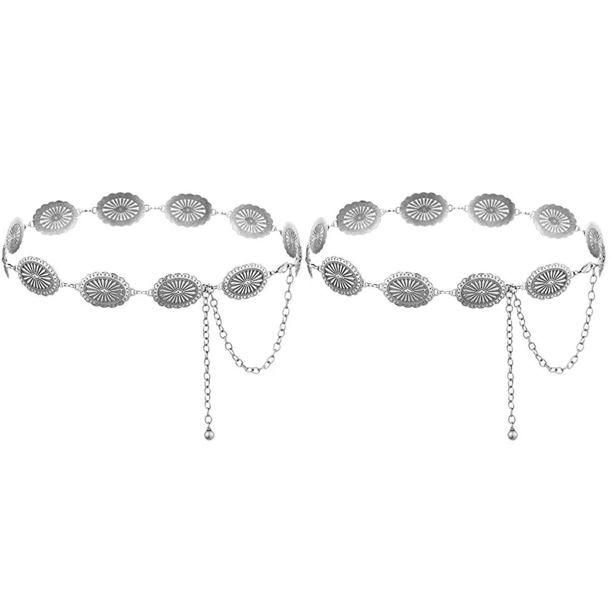 2 упаковки, металлическая цепочка на талию с вырезами
2 упаковки, металлическая цепочка на талию с вырезами