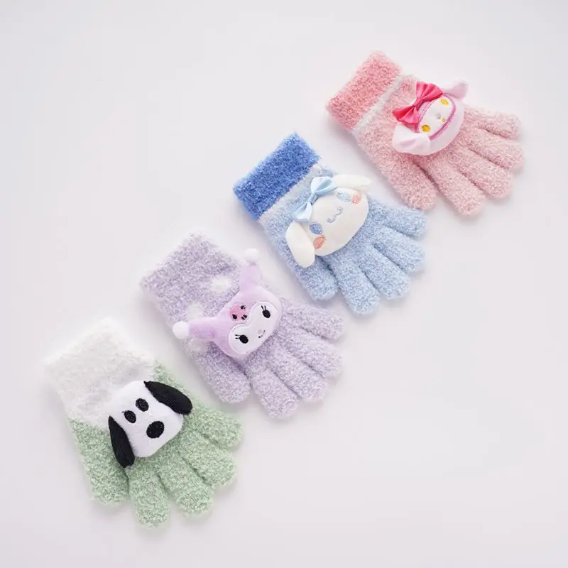 Sanrio Children Gloves Cinnamoroll Kuromi Mymelody Kawaii Winter Cute Cartoon Warm Little Girl Treasure Gloves In Winter
Sanrio Children Gloves Cinnamoroll Kuromi Mymelody Kawaii Winter Cute Cartoon Warm Little Girl Treasure Gloves In Winter