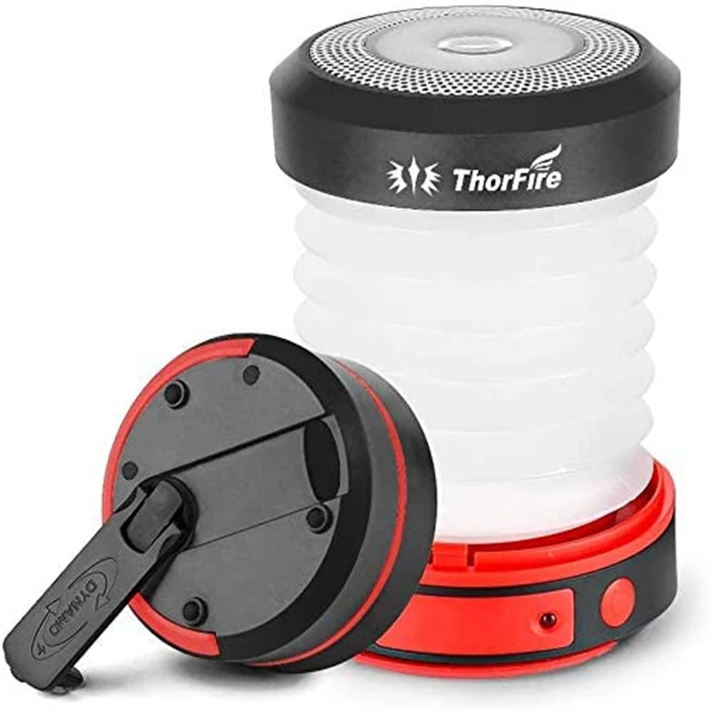 ThorFire 30-125LM LED Camping Lantern DC 5V USB Rechargeable Mini Foldable Flashlight Emergency Collapsible Hand Cranking Torch
ThorFire 30-125LM LED Camping Lantern DC 5V USB Rechargeable Mini Foldable Flashlight Emergency Collapsible Hand Cranking Torch