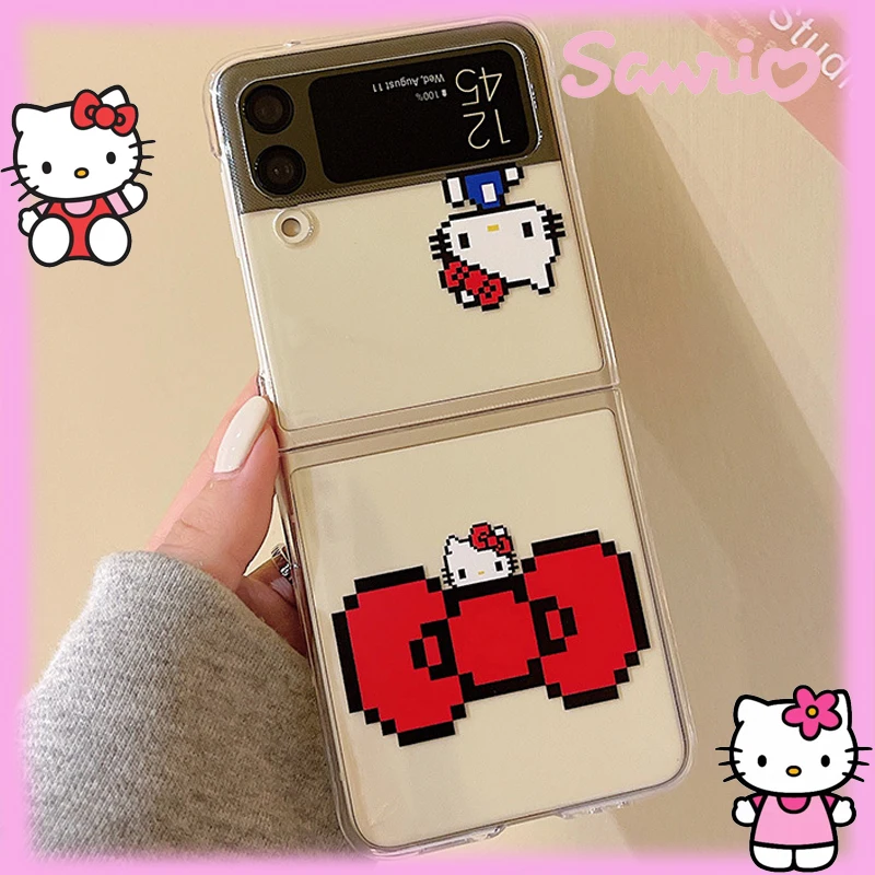Sanrio Kawaii Hello Kitty Phone Case Samsung Galaxy ZFlip 3 4 Cartoon with Stand Transparent Drop-proof Case Phone Accessories
Sanrio Kawaii Hello Kitty Phone Case Samsung Galaxy ZFlip 3 4 Cartoon with Stand Transparent Drop-proof Case Phone Accessories