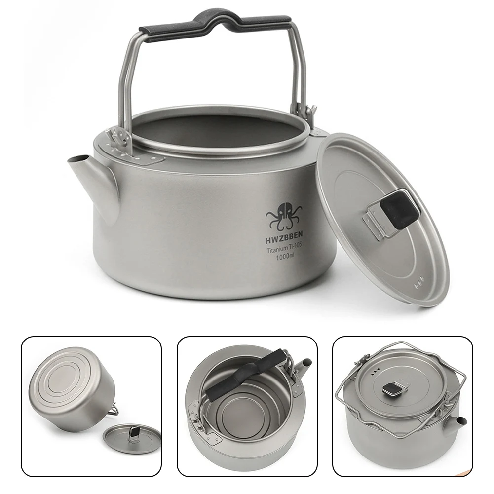 Походный титановый чайник 1000 мл, уличный чайник для чая и кофе, посуда, горшок, складной титановый чайник из чистого титана
Походный титановый чайник 1000 мл, уличный чайник для чая и кофе, посуда, горшок, складной титановый чайник из чистого титана