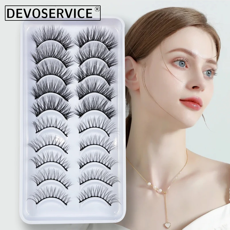 DEVOSERVICE 10 Pairs False Eyelashes 3D Mink Eyelash Natural Soft Fluffy Sexy Lashes Extensions Faux Eyelashes Dramatic Makeup
DEVOSERVICE 10 Pairs False Eyelashes 3D Mink Eyelash Natural Soft Fluffy Sexy Lashes Extensions Faux Eyelashes Dramatic Makeup