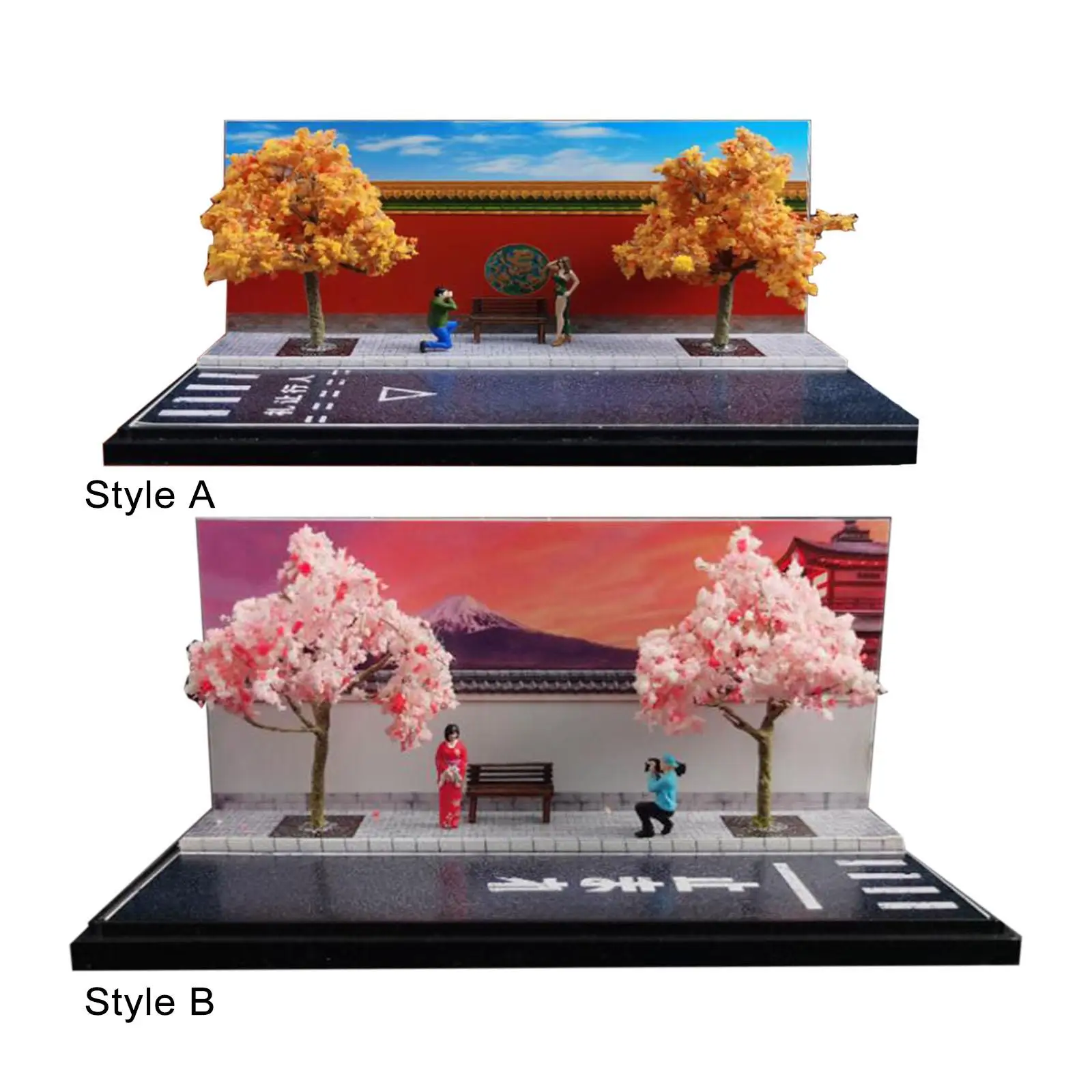 1/64 Scale Background Scene Collection S Gauge Layout Train Railway with People Figures Trees Bench Movie Props
1/64 Scale Background Scene Collection S Gauge Layout Train Railway with People Figures Trees Bench Movie Props