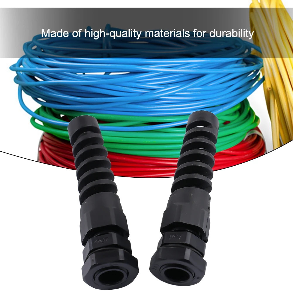 5pcs IP68 Waterproof M12 PG7/PG9/PG11 Cable Gland Connector Plastic Flex Spiral Strain Relief Protector For 3.5-6mm Wire Thread
5pcs IP68 Waterproof M12 PG7/PG9/PG11 Cable Gland Connector Plastic Flex Spiral Strain Relief Protector For 3.5-6mm Wire Thread