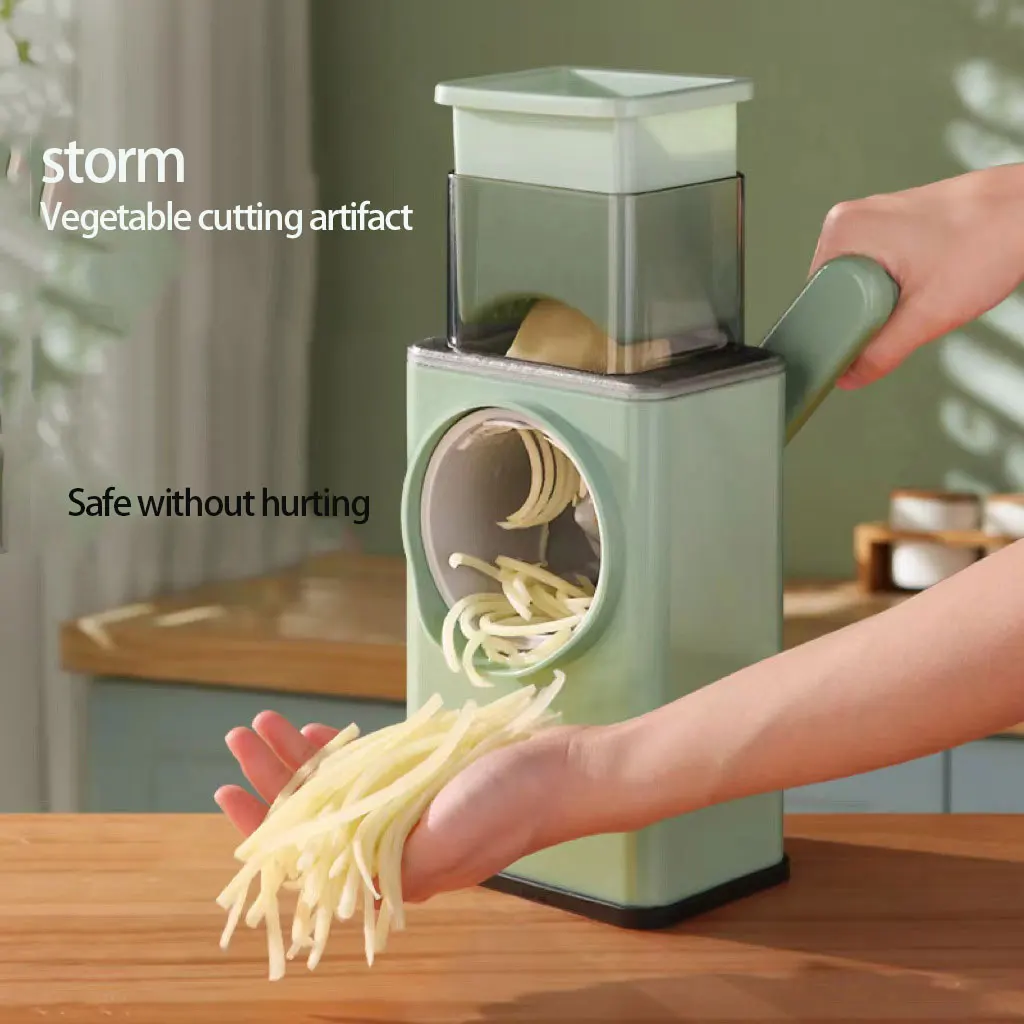 Hand Windstorm Chopper Household Multifunctional Drum Shredder Potato Chip Slicer
Hand Windstorm Chopper Household Multifunctional Drum Shredder Potato Chip Slicer