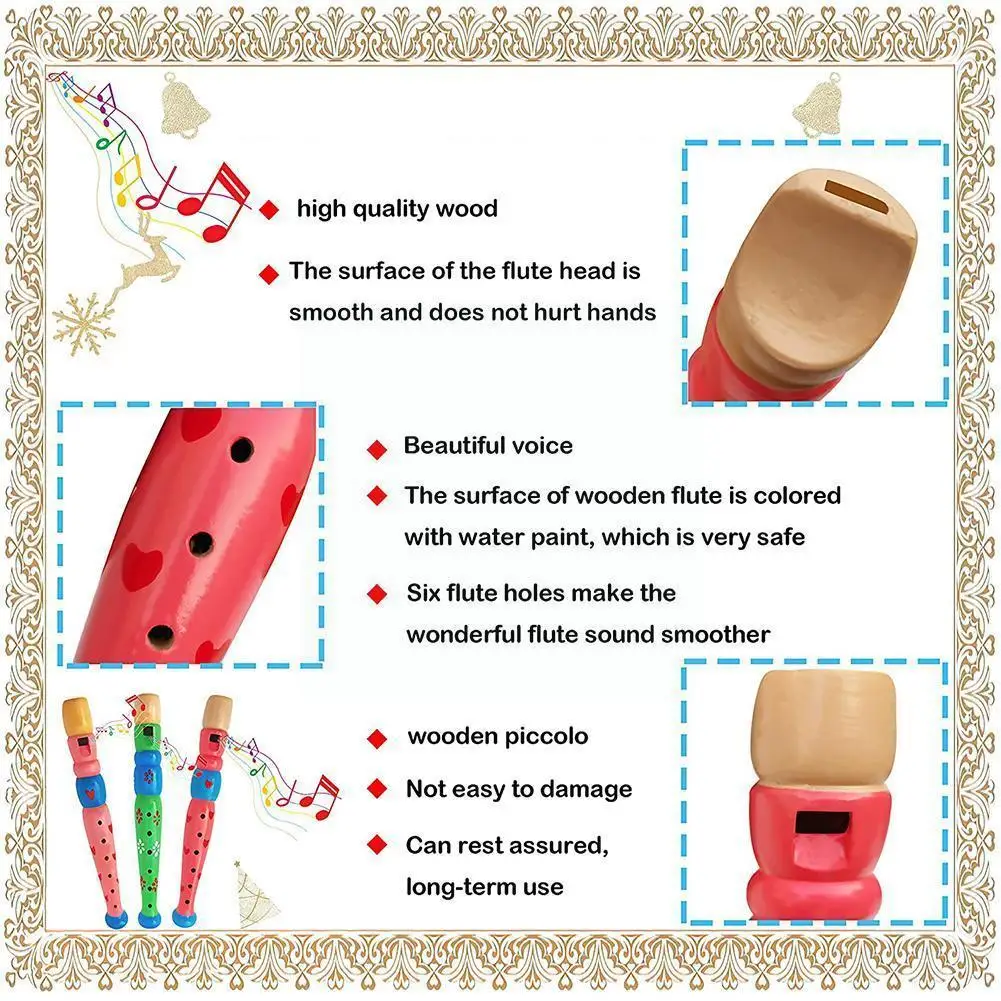 Wooden Piccolo Multicolor Musical Instrument Recorder For Adult/kids Musical Toys B7j5
Wooden Piccolo Multicolor Musical Instrument Recorder For Adult/kids Musical Toys B7j5