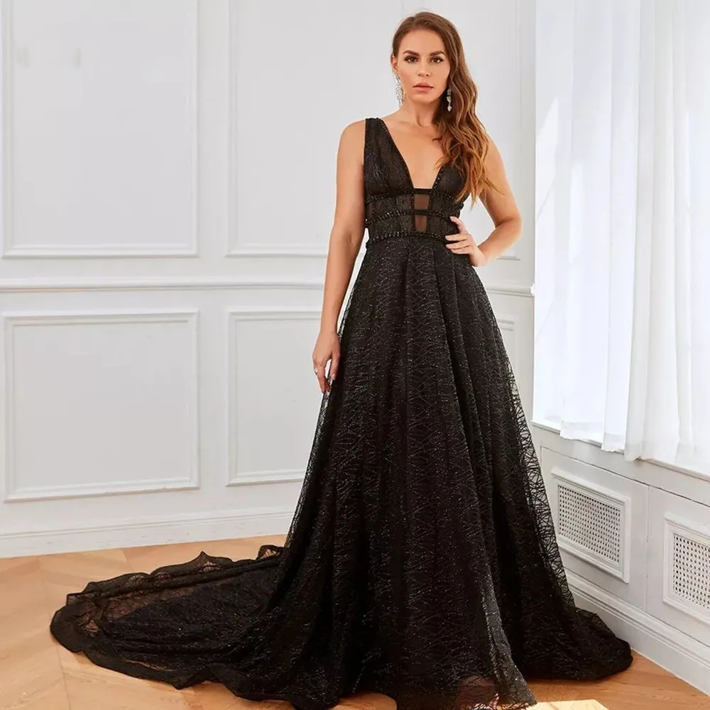 2022 Sparkle Elegant Formal Evening Dress 2022 Silver Champagne Gown Long Sexy Deep V Shiny Prom Dress Train robe de soirée
2022 Sparkle Elegant Formal Evening Dress 2022 Silver Champagne Gown Long Sexy Deep V Shiny Prom Dress Train robe de soirée