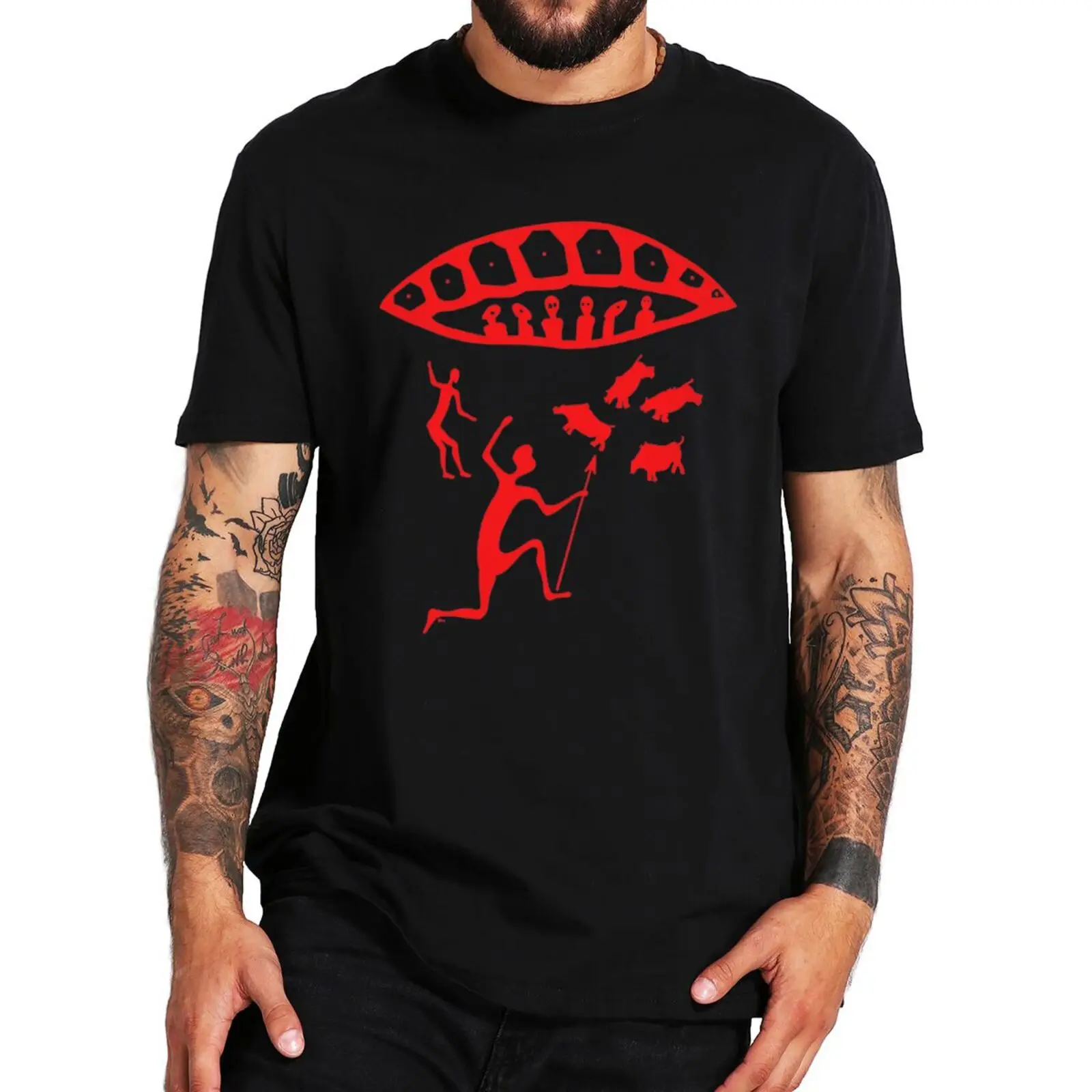 Retro Ancient Prehistoric People Aliens T Shirt Funny UFO Design Graphic Short Sleeve 100% Cotton Unisex Casual T-shirts EU Size
Retro Ancient Prehistoric People Aliens T Shirt Funny UFO Design Graphic Short Sleeve 100% Cotton Unisex Casual T-shirts EU Size