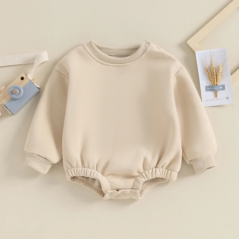 Baby Boy Girl Solid Bubble Romper Oversized Crewneck Sweatshirt Romper Newborn Sweater Bodysuit Winter Clothes
Baby Boy Girl Solid Bubble Romper Oversized Crewneck Sweatshirt Romper Newborn Sweater Bodysuit Winter Clothes