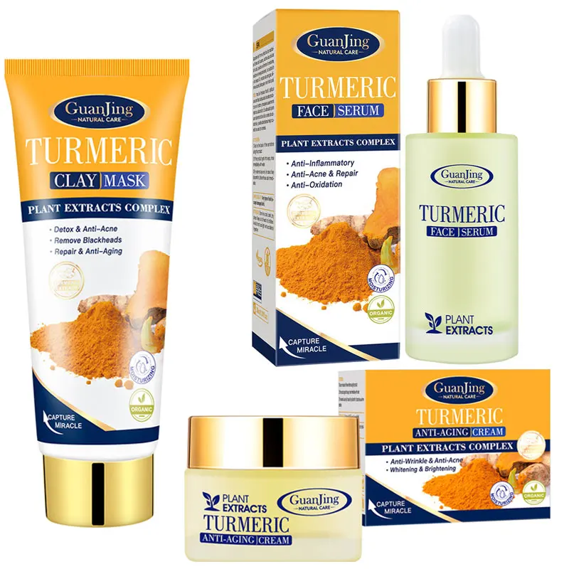 Anti Acne Tumeric Mud Mask Facial Cleansing Blackheads Turmeric cream Face Serum Anti Acne Moisturizing Whitening Skin Care Set
Anti Acne Tumeric Mud Mask Facial Cleansing Blackheads Turmeric cream Face Serum Anti Acne Moisturizing Whitening Skin Care Set
