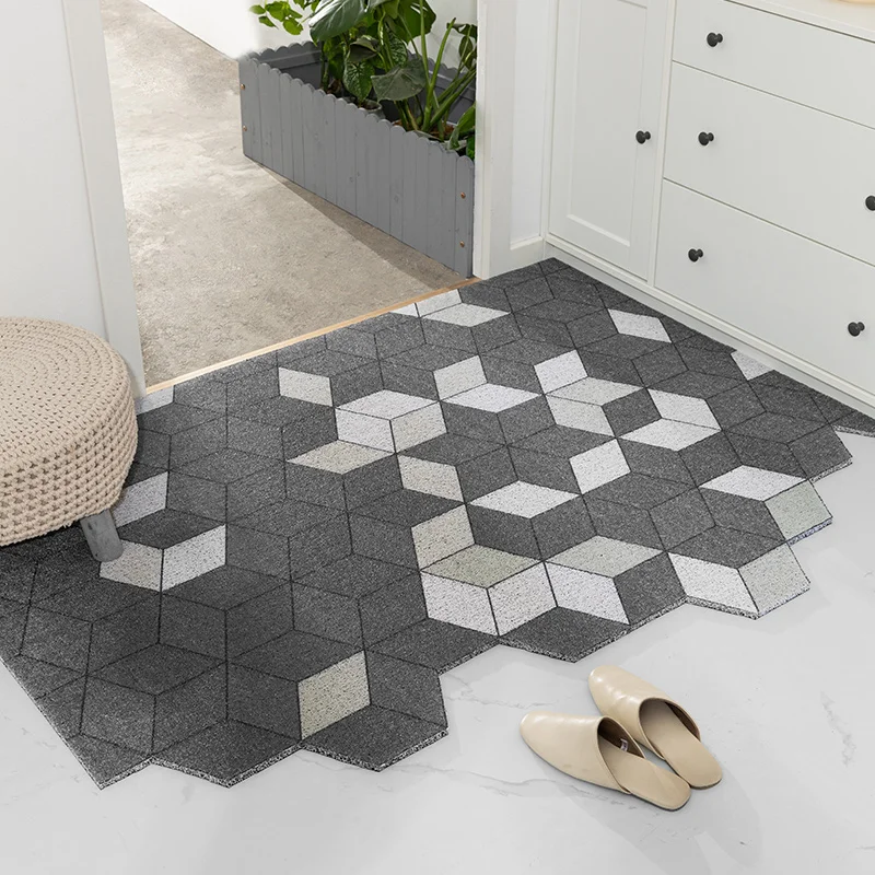 Противоскользящий серый ПВХ коврик для двери
Противоскользящий серый ПВХ коврик для двери