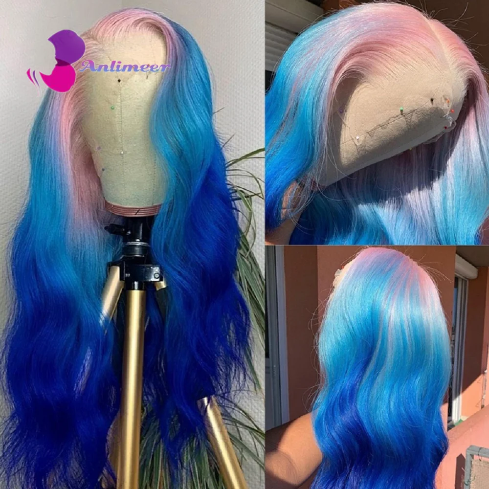Ombre Pink Blue Wigs Loose Body Wave Lace Front Wigs Human Hair 100% Human Hair Colored Wigs Rainbow Wig Hd Lace Wig
Ombre Pink Blue Wigs Loose Body Wave Lace Front Wigs Human Hair 100% Human Hair Colored Wigs Rainbow Wig Hd Lace Wig