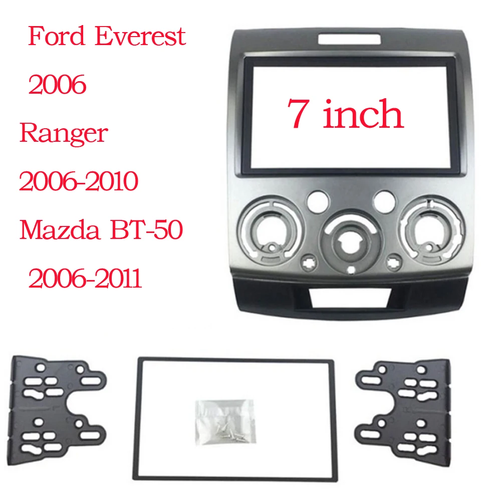 Радиоприемник, стереопанель для Ford Everest Ranger Mazda Bt-50 Bt50, 2 Din, комплект для установки приборной панели, лицевая панель 
Радиоприемник, стереопанель для Ford Everest Ranger Mazda Bt-50 Bt50, 2 Din, комплект для установки приборной панели, лицевая панель