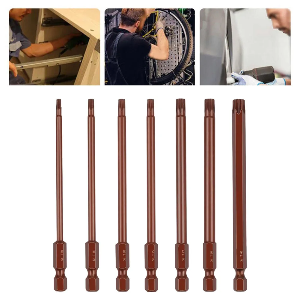 1 шт., насадка для отвертки, 100 мм, T10/T15/T20/T25/T27/T30/T40, с отверстием 6,35 мм
1 шт., насадка для отвертки, 100 мм, T10/T15/T20/T25/T27/T30/T40, с отверстием 6,35 мм