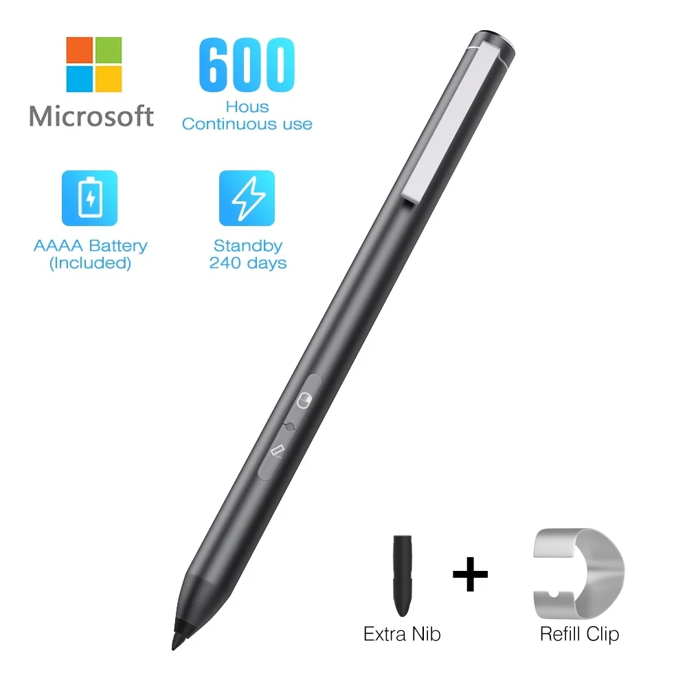 Palm Rejection Pen for Microsoft Surface,4096 Pressure Sensitivity Stylus Supporting 600hrs Play Time Pro 7
Palm Rejection Pen for Microsoft Surface,4096 Pressure Sensitivity Stylus Supporting 600hrs Play Time Pro 7