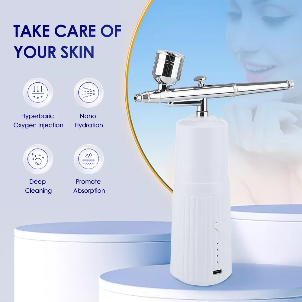 NEW2023 Facial Airbrush Compressor Mini Spray Gun For Nail Art Tattoo Craft Cake Fog Paint Mist Nano Water Oxygen Sprayer Beauty
NEW2023 Facial Airbrush Compressor Mini Spray Gun For Nail Art Tattoo Craft Cake Fog Paint Mist Nano Water Oxygen Sprayer Beauty