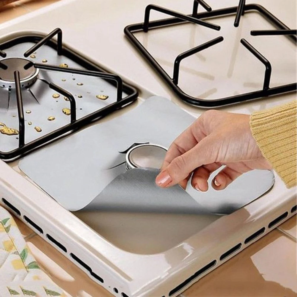4Pcs Gas Range Protector Covers Reusable Burner Covers Kitchen Mat Protector Cleaning Pad Liner Cover Kitchen Accessories Tool
4Pcs Gas Range Protector Covers Reusable Burner Covers Kitchen Mat Protector Cleaning Pad Liner Cover Kitchen Accessories Tool