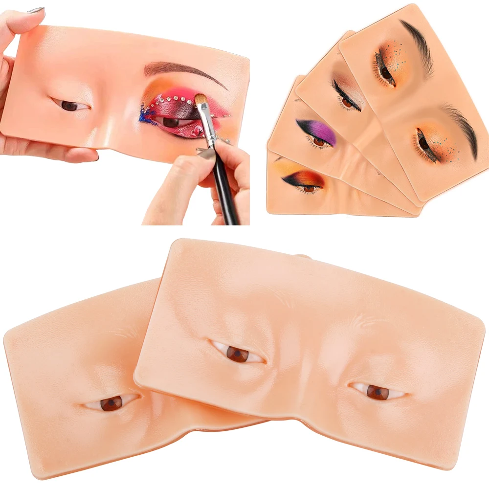 5D Makeup Practice Tattoo Skin Eyebrow Face Eye Training Board Artificial Silicone Pad Makeup Beauty Eyelashes Training Supplies
5D Makeup Practice Tattoo Skin Eyebrow Face Eye Training Board Artificial Silicone Pad Makeup Beauty Eyelashes Training Supplies