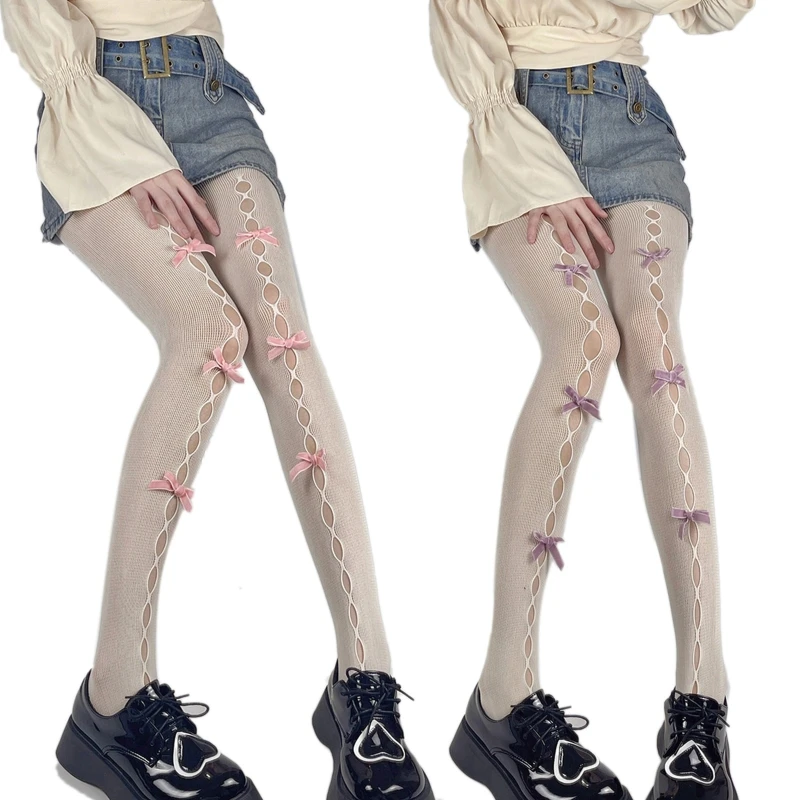 Женские пикантные белые ажурные колготки, милые кремовые вельветовые колготки с бантом и дырками, прозрачные сетчатые колготки, чулки
Женские пикантные белые ажурные колготки, милые кремовые вельветовые колготки с бантом и дырками, прозрачные сетчатые колготки, чулки