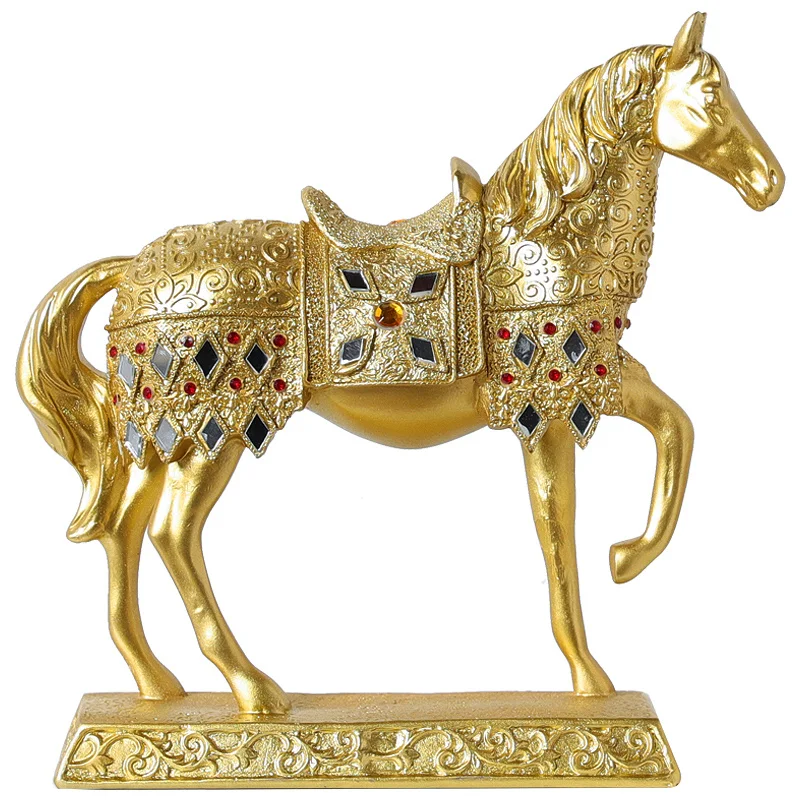 Nordic Modern Style Golden Horse Statue Resin Crafts Home Decoration Ornaments Animal Figurines Desktop Ornaments
Nordic Modern Style Golden Horse Statue Resin Crafts Home Decoration Ornaments Animal Figurines Desktop Ornaments