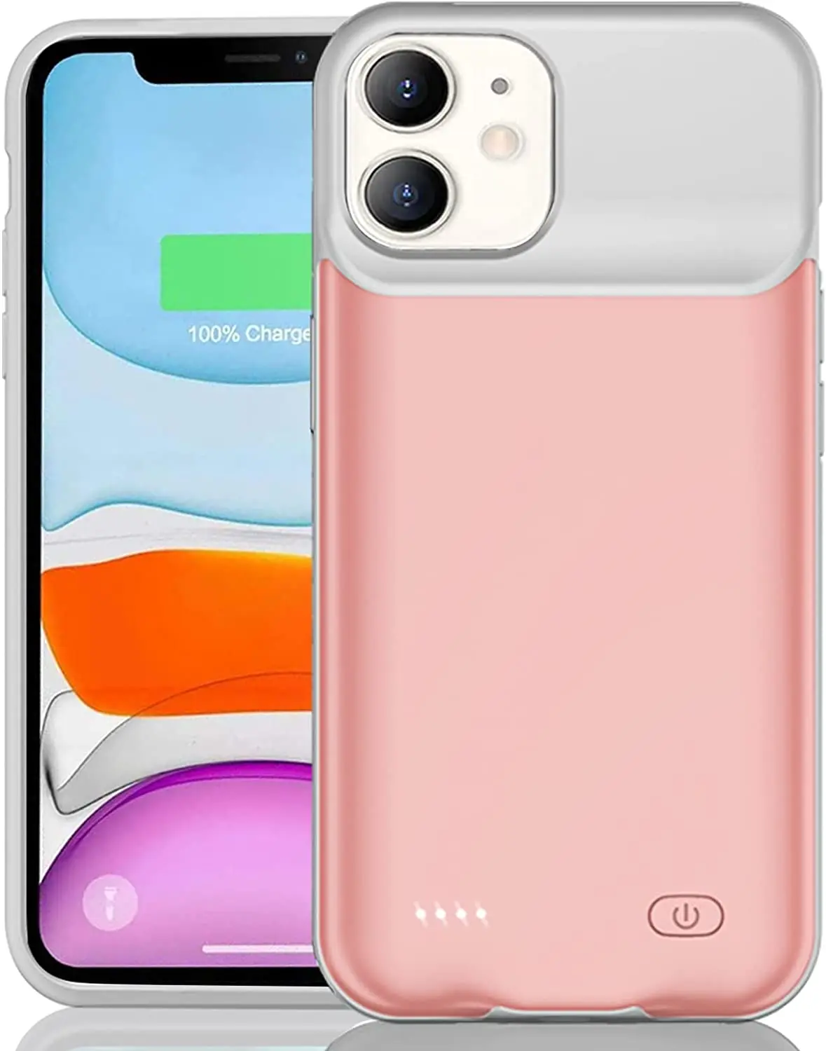 Battery Case for iPhone 11, Enhanced 7000mAh Smart Rechargeable Portable Protective Charging Case Extended Battery Backup Pack
Battery Case for iPhone 11, Enhanced 7000mAh Smart Rechargeable Portable Protective Charging Case Extended Battery Backup Pack