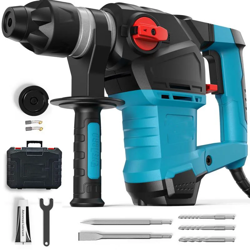 Amp Rotary Hammer Dril,Safety Clutch 3 Functions with Vibration Control Including Grease,Chisels and Drill Bits with Case
Amp Rotary Hammer Dril,Safety Clutch 3 Functions with Vibration Control Including Grease,Chisels and Drill Bits with Case