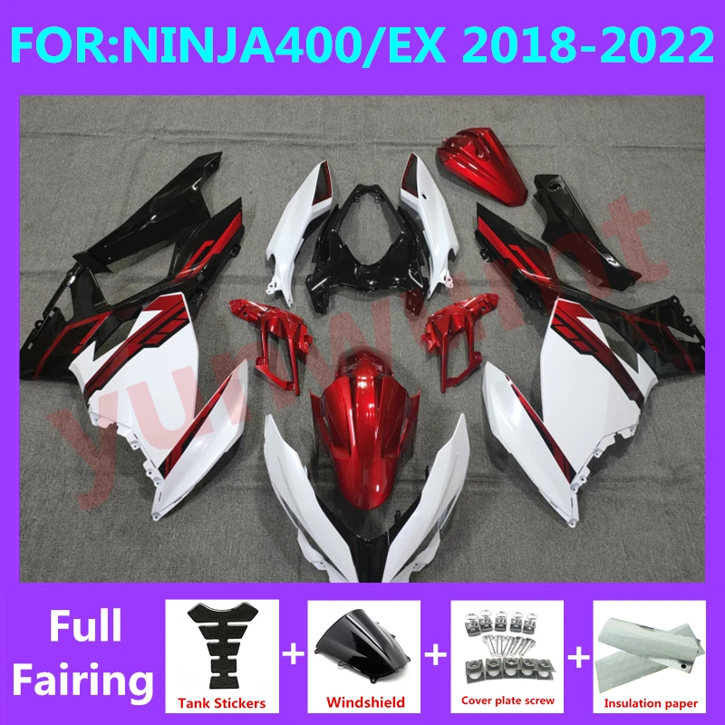 Motorcycle Whole Fairings Kit fit For Ninja400 EX400 EX Ninja 400 2018 2019 2020 2021 2022 2023 Bodywork fairing set red white
Motorcycle Whole Fairings Kit fit For Ninja400 EX400 EX Ninja 400 2018 2019 2020 2021 2022 2023 Bodywork fairing set red white