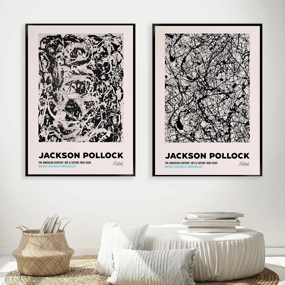 Abstract Poster Jackson Pollock Canvas Painting Black White Art Print Vintage Line Art Wall Picture For Living Room Home Decor 
Abstract Poster Jackson Pollock Canvas Painting Black White Art Print Vintage Line Art Wall Picture For Living Room Home Decor