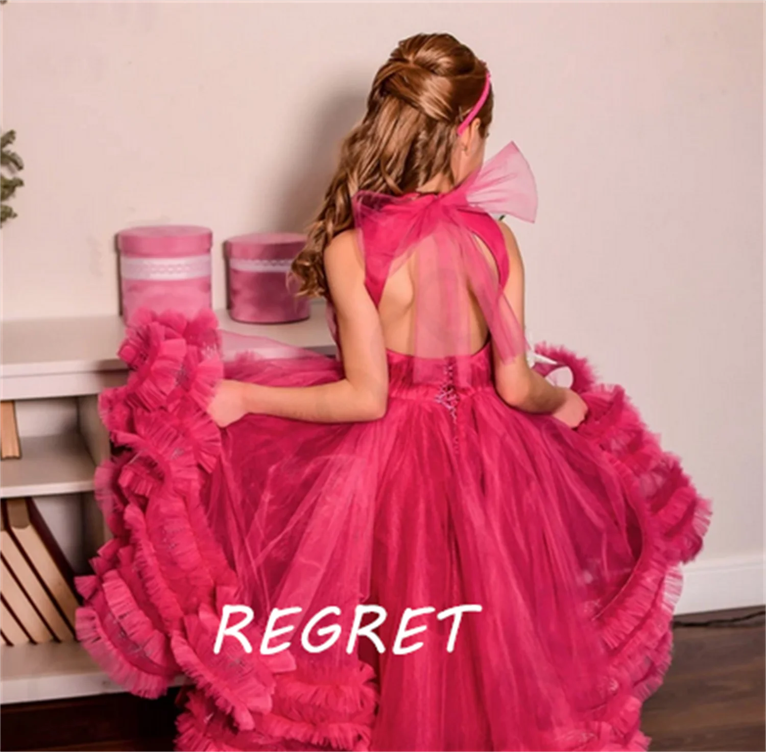 Fashion Red Puffy Princess Flower Girl Dresses Bow Pleat Communion Birthday Pageant Gowns Robe De Demoiselle
Fashion Red Puffy Princess Flower Girl Dresses Bow Pleat Communion Birthday Pageant Gowns Robe De Demoiselle