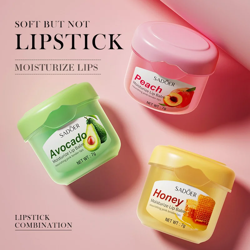 Natural Moisturising Lip Balm Honey Avocado Peach Anti-dry Long Lasting Fade Lip Line Plump Glossy Not Sticky Cute Repair Care
Natural Moisturising Lip Balm Honey Avocado Peach Anti-dry Long Lasting Fade Lip Line Plump Glossy Not Sticky Cute Repair Care