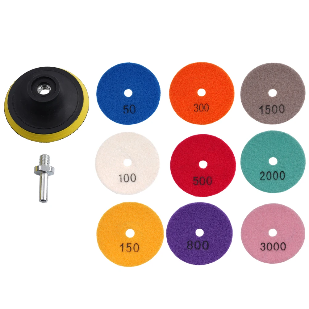 11Pcs 3Inch Diamond Polishing Pads Grinder Disc Kit Granite Marble Stone Concret For The Processing Repair And Renovation
11Pcs 3Inch Diamond Polishing Pads Grinder Disc Kit Granite Marble Stone Concret For The Processing Repair And Renovation