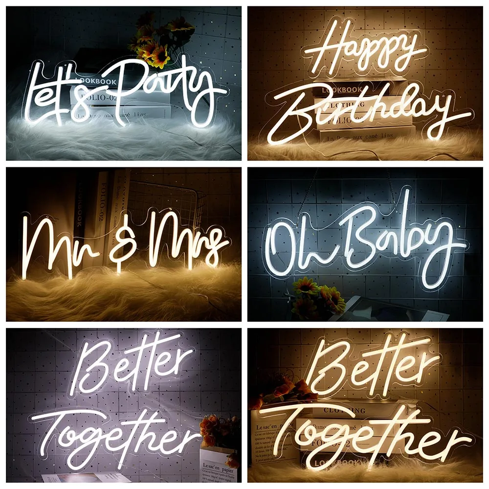 22"x 9" 10 Styles Happy Birthday Neon Signs Dimmable Neon Light Sign for Wall Decor Word LED Neon Sign Art Decorative for Party
22"x 9" 10 Styles Happy Birthday Neon Signs Dimmable Neon Light Sign for Wall Decor Word LED Neon Sign Art Decorative for Party