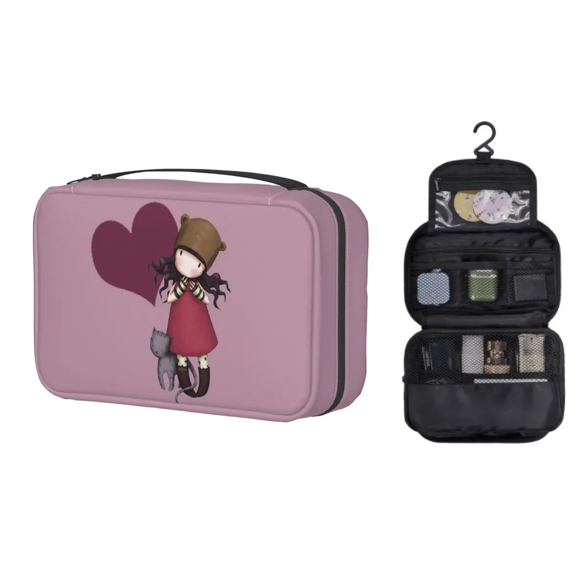 Custom Santoro Gorjuss Travel Cosmetic Bag Women Cartoon Girl Toiletry Makeup Organizer Lady Beauty Storage Dopp Kit
Custom Santoro Gorjuss Travel Cosmetic Bag Women Cartoon Girl Toiletry Makeup Organizer Lady Beauty Storage Dopp Kit